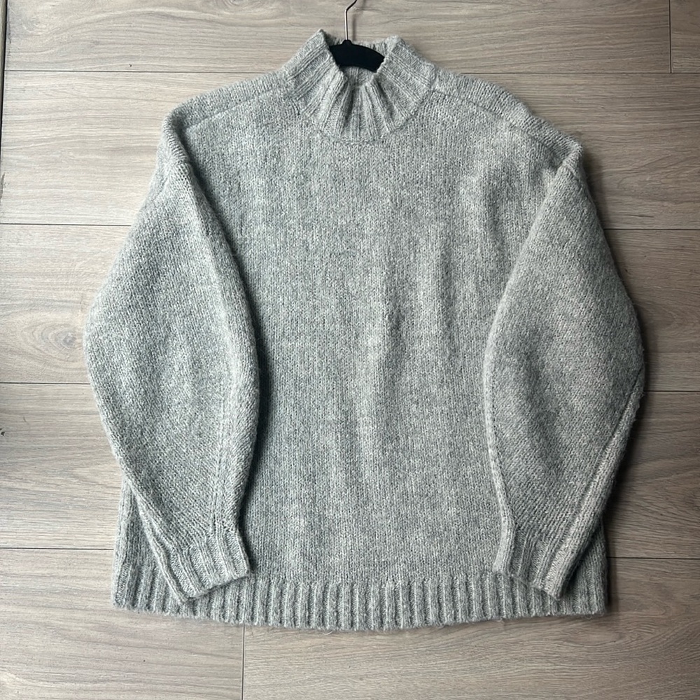 Carlen mock neck in grey - perfect grey!